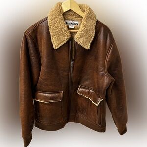 TUNELLUS Distressed Faux Leather Jacket. Size XL